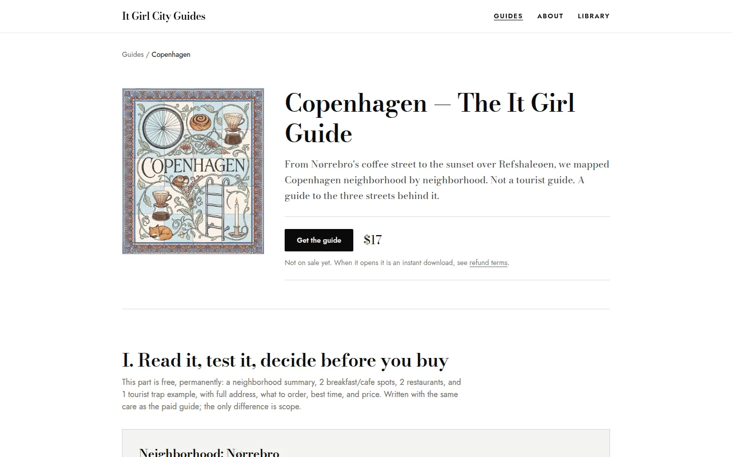 It Girl City Guides: Copenhagen guide — free preview, then the paid download