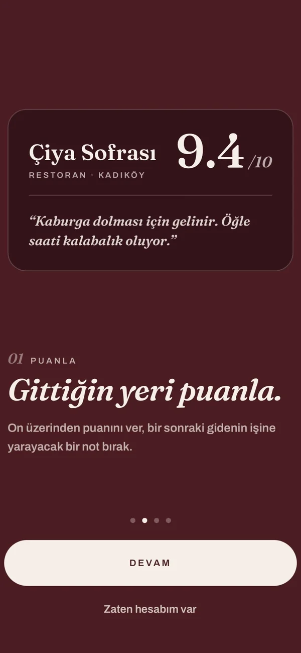 Yedik rate screen